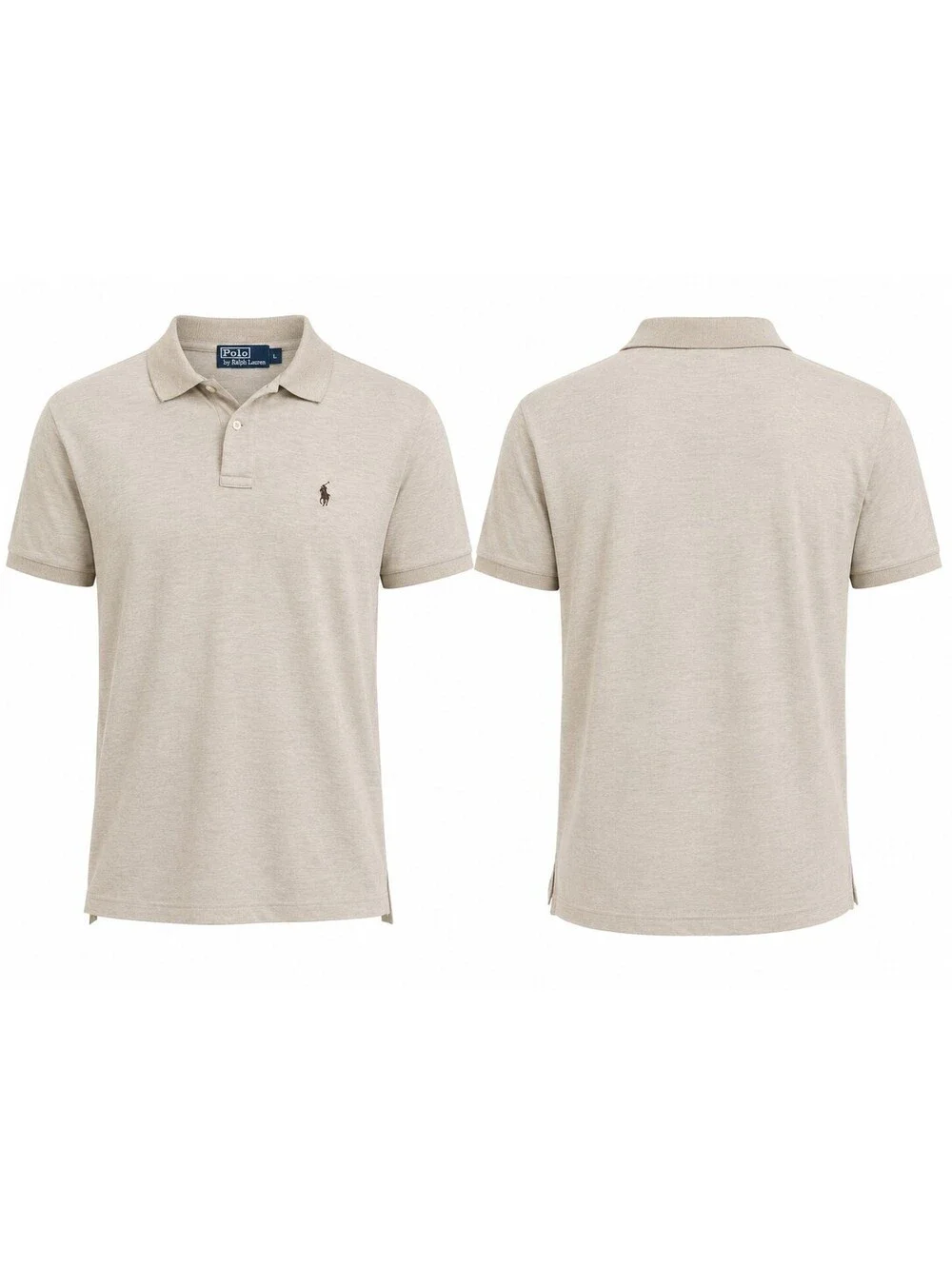 Polo Ralph Lauren Men's Polo Shirt Size L Embroidered Logo Cream